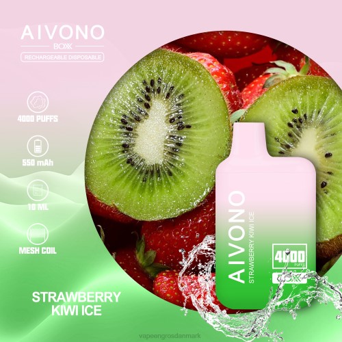 E Væske Aalborg - Aivono AIM BOXX 4000 jordbær kiwi is 2646229