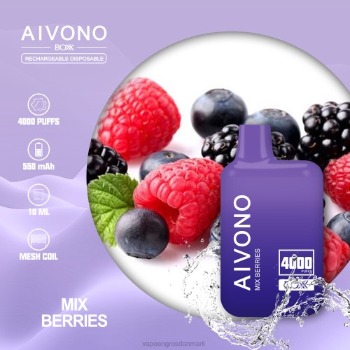 Vape Shops In Denmark - Aivono AIM BOXX 4000 bland bær 2646215