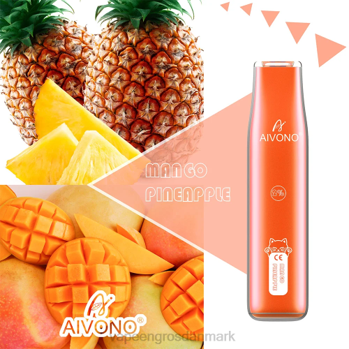 E-Væske Med Frugtsmag Og Nikotin - Aivono AIM CAT 400 mango ananas 2646340