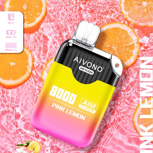 Vape Wholesale Danmark - Aivono AIM CLEAR 8000 lyserød citron 2646211
