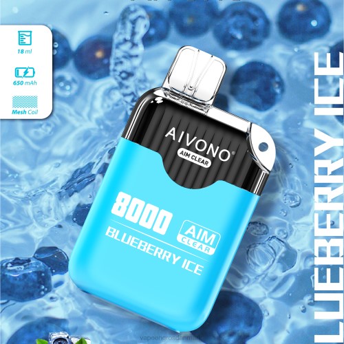 Vape Wholesale Helsingør - Aivono AIM CLEAR 8000 blåbæris 2646206