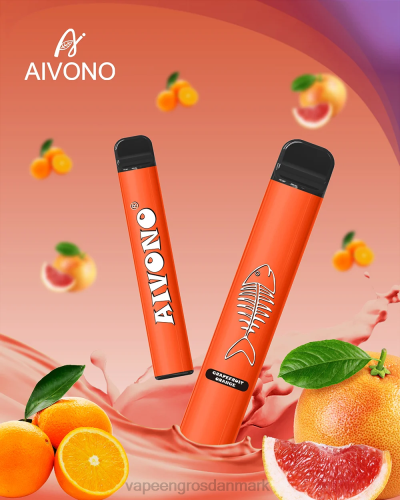 E-Væske Med Frugtsmag Og Nikotin - Aivono AIM FISHBONE 600 grapefrugt appelsin 2646280
