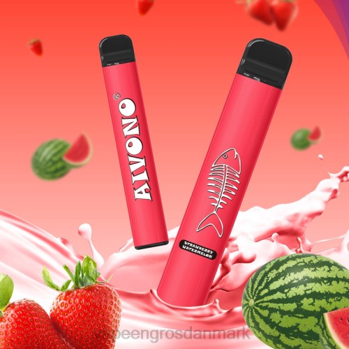 Vape Engros Danmark - Aivono AIM FISHBONE 600 jordbær vandmelon 2646282