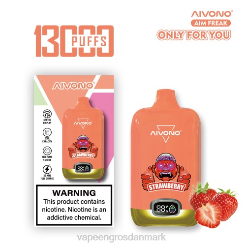Vape Wholesale København - Aivono AIM FREAK 13000 jordbær 2646243
