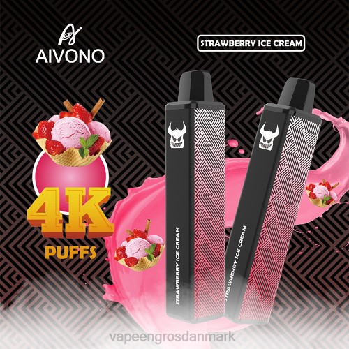 Vape Wholesale København - Aivono AIM FREAK 4000 jordbæris 2646263