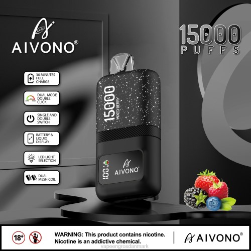 E Væske Med Smag - Aivono AIM magic 15.000 blandet bær 264667