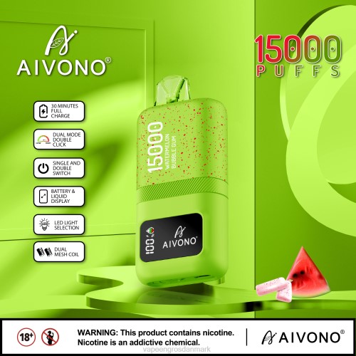 Vape Shops In Denmark - Aivono AIM magic 15.000 vandmelon tyggegummi 264665