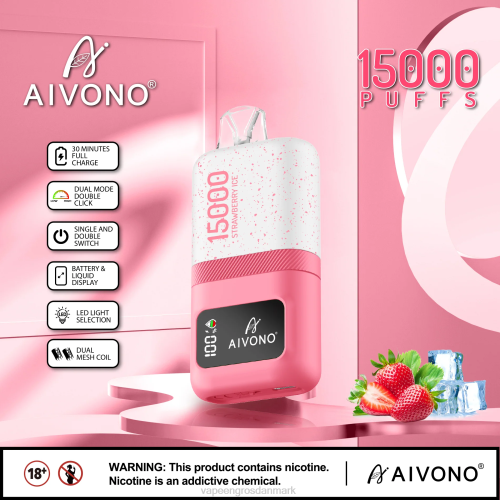 Vape Wholesale Danmark - Aivono AIM magic 15.000 jordbæris 264671