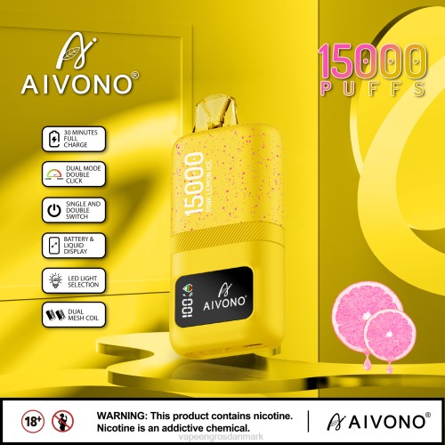 Vape Wholesale Danmark - Aivono AIM magic 15.000 lyserød citronis 264661