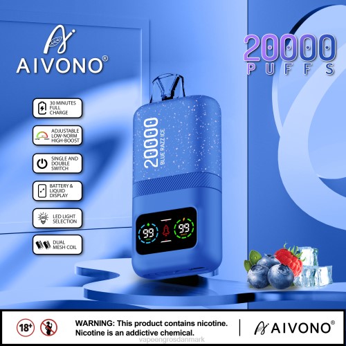 E Væske Aalborg - Aivono AIM magic 20.000 blå razz is 264679