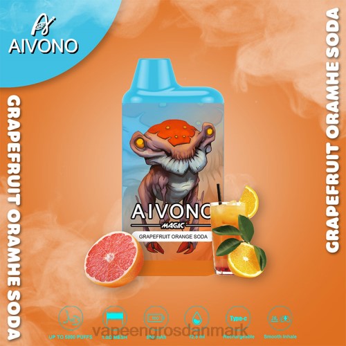 Vape Wholesale Danmark - Aivono AIM MAGIC 5800 mouth box cigaret grapefrugt appelsin sodavand 2646101
