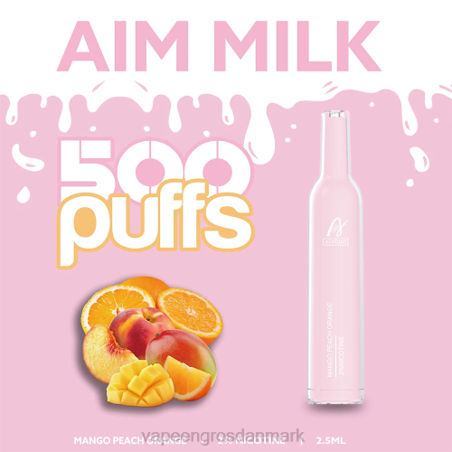 E Væske Aalborg - Aivono AIM MILK 500 mango fersken appelsin 2646269