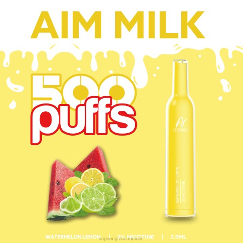 E-Væske Med Frugtsmag Og Nikotin - Aivono AIM MILK 500 vandmelon citron 2646270