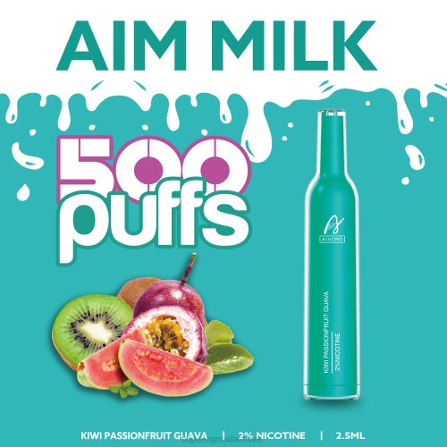 Vape Engros Danmark - Aivono AIM MILK 500 kiwi passionsfrugt guava 2646272