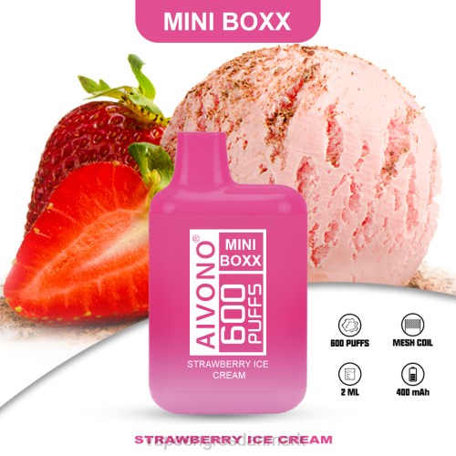 Vape Engros Danmark - Aivono AIM MINI BOXX 600 jordbæris 2646232