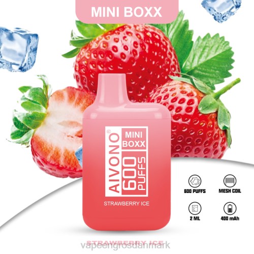 Vape Wholesale Helsingør - Aivono AIM MINI BOXX 600 jordbæris 2646236