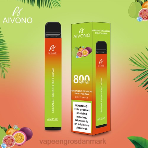E Væske Aalborg - Aivono AIM PLUS 800 orange passionsfrugt guava 2646189