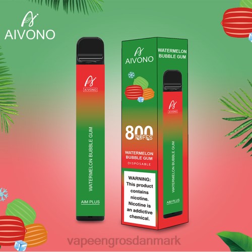 E Væske Med Nikotin - Aivono AIM PLUS 800 vandmelon tyggegummi 2646198