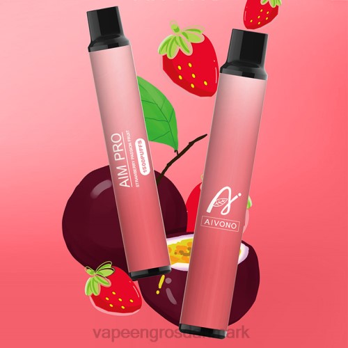 Vape Engros Danmark - Aivono AIM PRO 1500 jordbær passionsfrugt 2646162