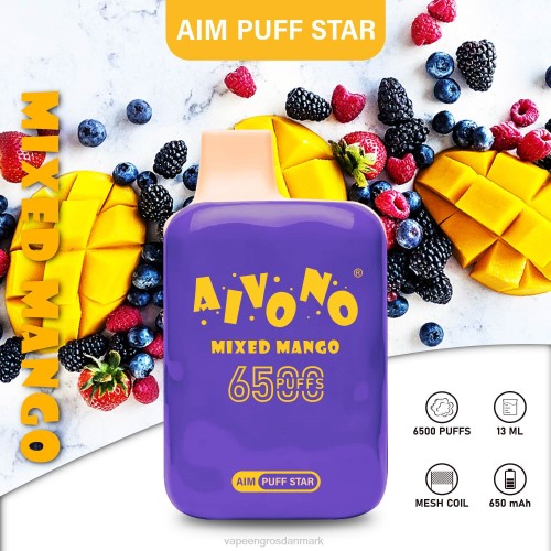Vape Wholesale Helsingør - Aivono AIM PUFF STAR 6500 blandet mango 2646296