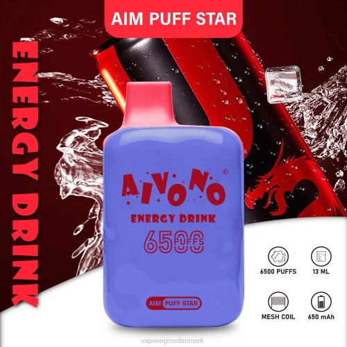 Vape Wholesale København - Aivono AIM PUFF STAR 6500 energidrik 2646293