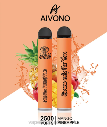 E-Væske Med Frugtsmag Og Nikotin - Aivono AIM SNAKE 2500 mango ananas 2646310