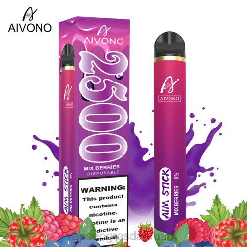 E Væske Med Nikotin - Aivono AIM STICK 2500 bland bær 2646158