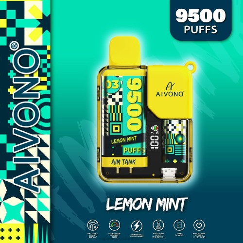 Vape Shops In Denmark - Aivono AIM TANK 9500 citronmynte 264635