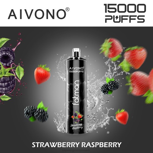 Vape Shops In Denmark - Aivono FATMAN 15.000 jordbær hindbær 264615