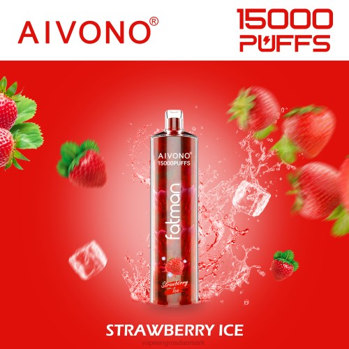 Vape Wholesale Danmark - Aivono FATMAN 15.000 jordbæris 264611