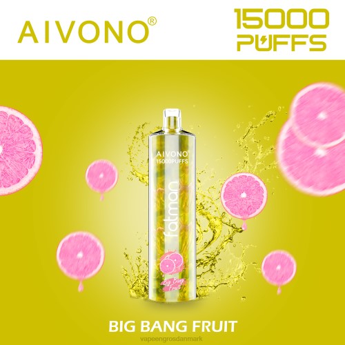 Vape Wholesale Helsingør - Aivono FATMAN 15.000 big bang frugt 264616