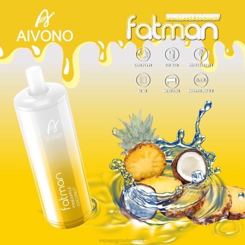 E Væske Aalborg - Aivono FATMAN 6800 ananas kokos 264629