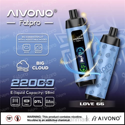Vape Wholesale Helsingør - Aivono Fatpro 22000 kærlighed 66 26466