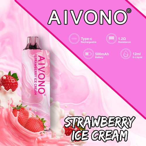 Vape Shops In Denmark - Aivono AIM GUN 7000 jordbæris 2646105