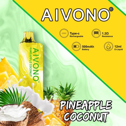 Vape Wholesale Helsingør - Aivono AIM GUN 7000 ananas kokos 2646106