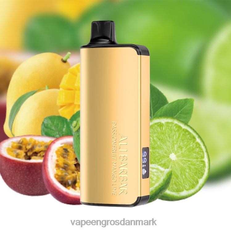 E Væske Aalborg - Alibarbar Ingot 20000 engangs vape passionsfrugt mango lime 2NZN839