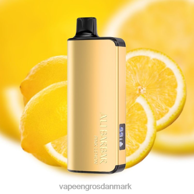 E-Væske Med Frugtsmag Og Nikotin - Alibarbar Ingot 20000 engangs vape lyserød citron 2NZN840