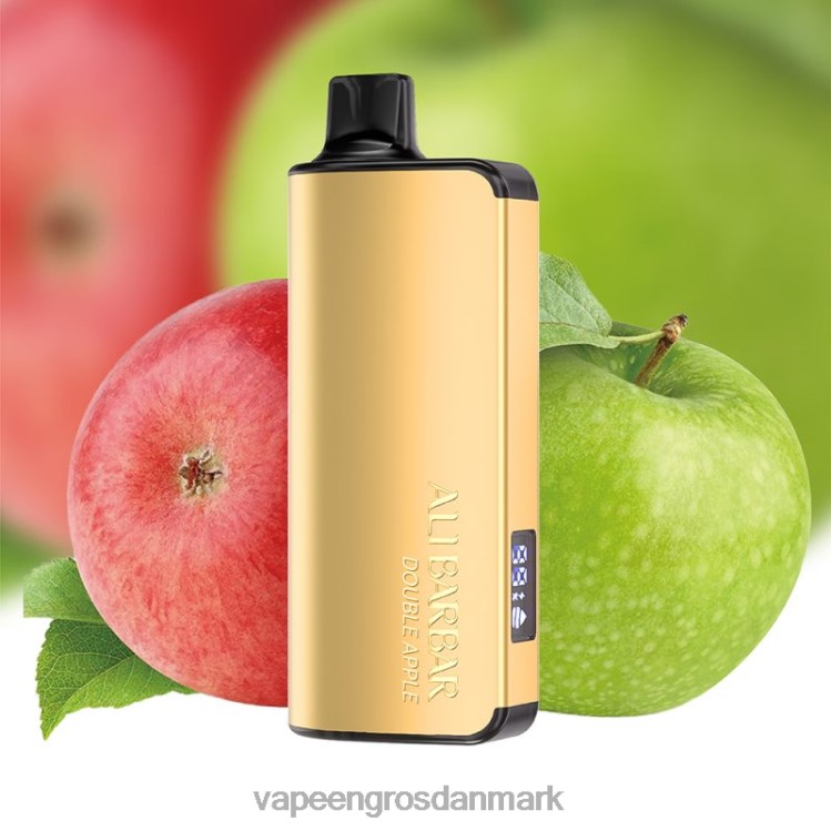 E Væske Med Smag - Alibarbar Ingot 20000 engangs vape dobbelt æble 2NZN847