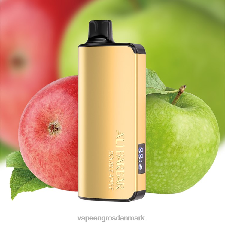 E Væske Med Nikotin - Alibarbar Ingot 9000 engangs vape dobbelt æble 2NZN828