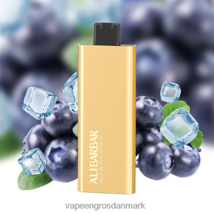 Vape Wholesale Danmark - Alibarbar Pandora 7000 engangsvape blåbær brise 2NZN851