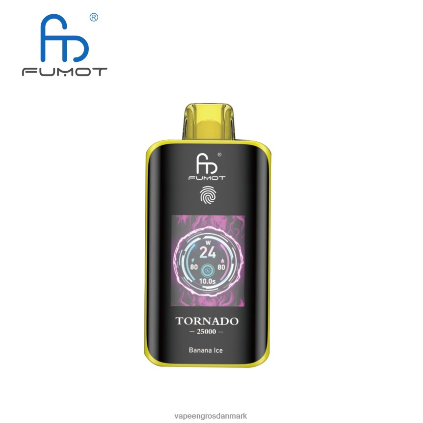 Vape Wholesale Danmark - Fumot Tornado 25000 engangs vape bananis 480V681
