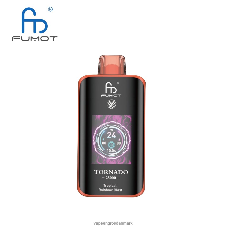 Vape Wholesale København - Fumot Tornado 25000 engangs vape tropisk regnbueeksplosion 480V6813