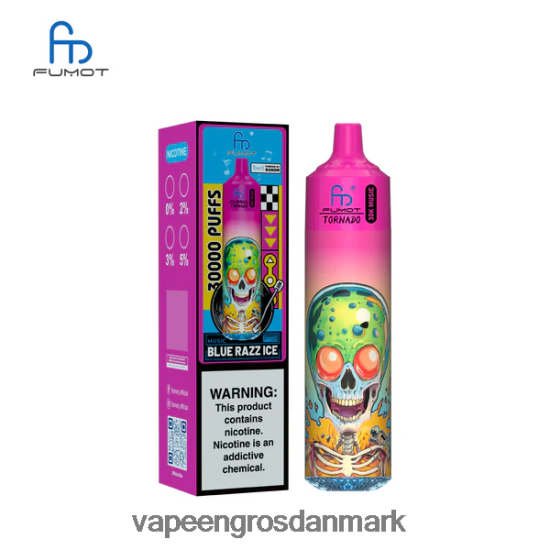 Vape Wholesale København - Fumot Tornado 30k musik blå razz is 64N0D43