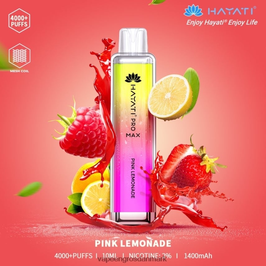E Væske Aalborg lyserød limonade RLD6X169 Hayati Pro Max 4000