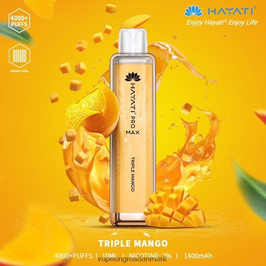 E Væske Aalborg tredobbelt mango RLD6X179 Hayati Pro Max 4000