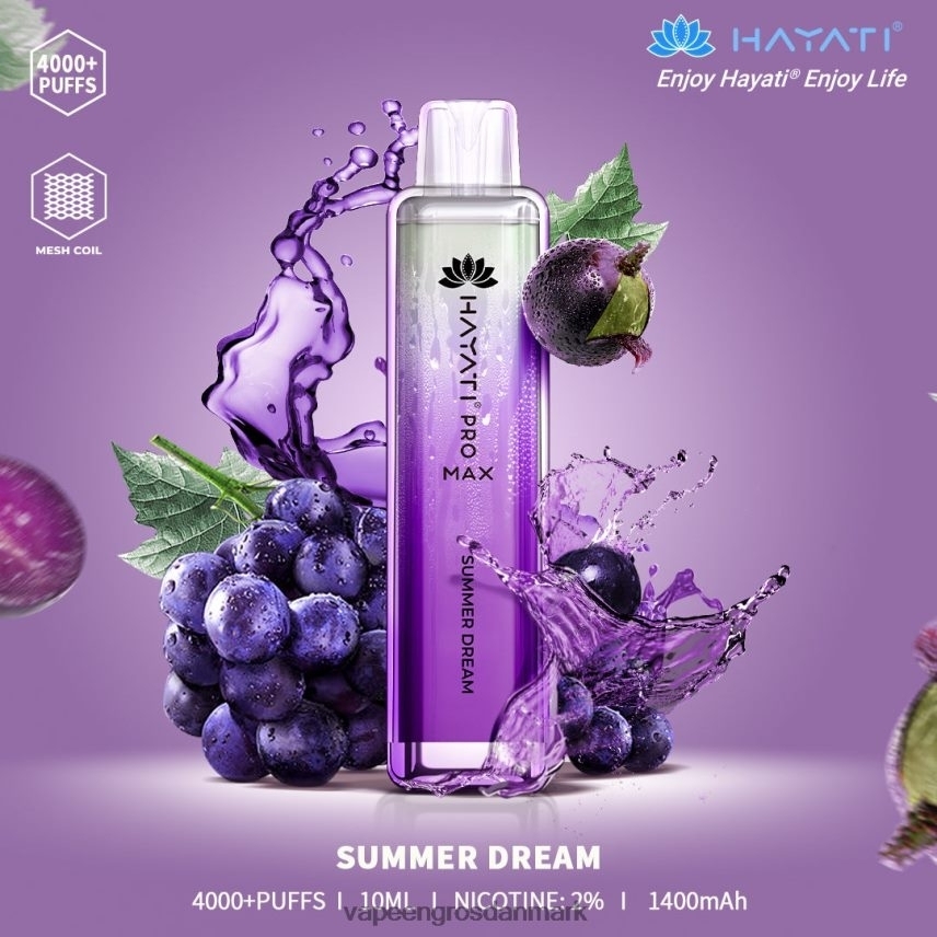 E Væske Med Nikotin sommer drøm RLD6X178 Hayati Pro Max 4000