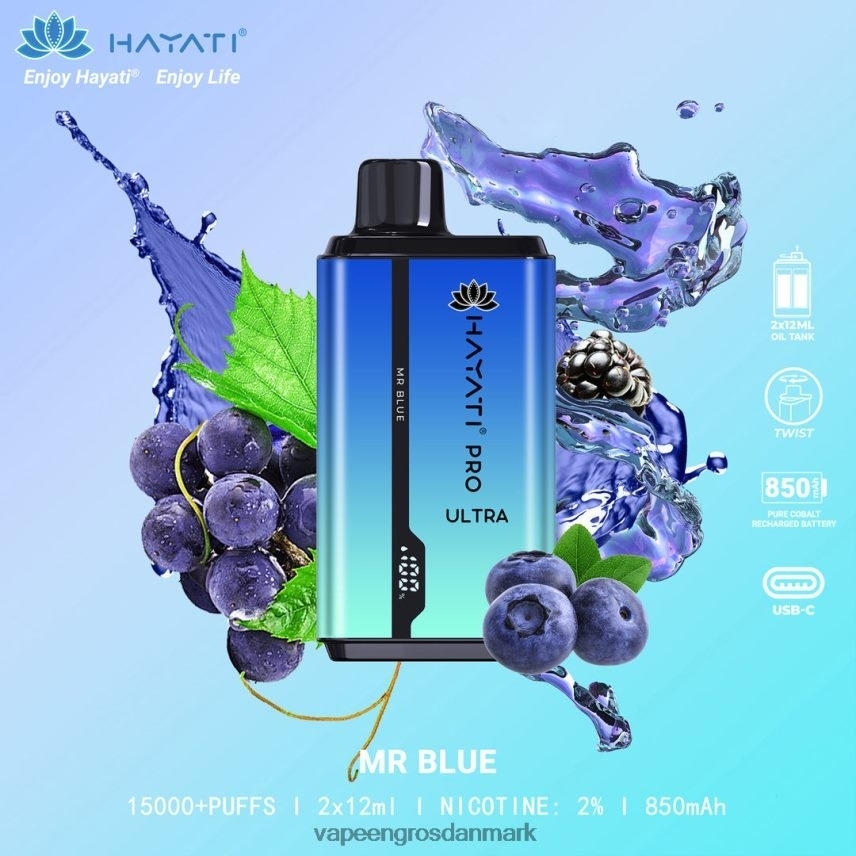 Vape Engros Danmark hr blå RLD6X212 Hayati Pro Ultra