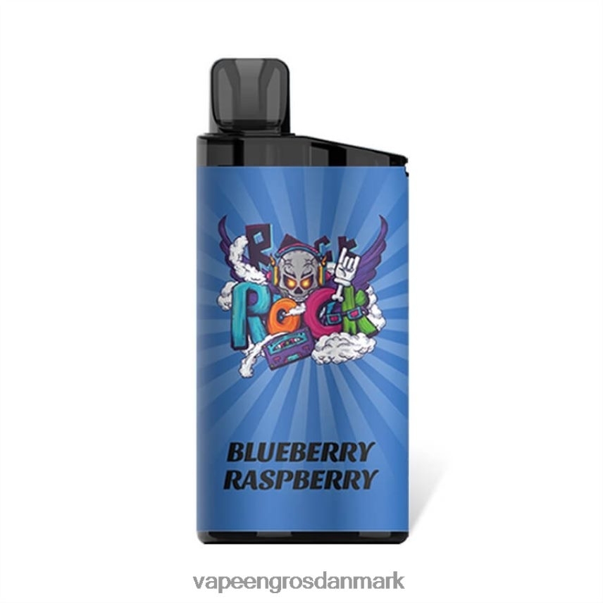 Vape Engros Danmark blåbær hindbær RLD6X92 IGET BAR 3500 5% nikotin