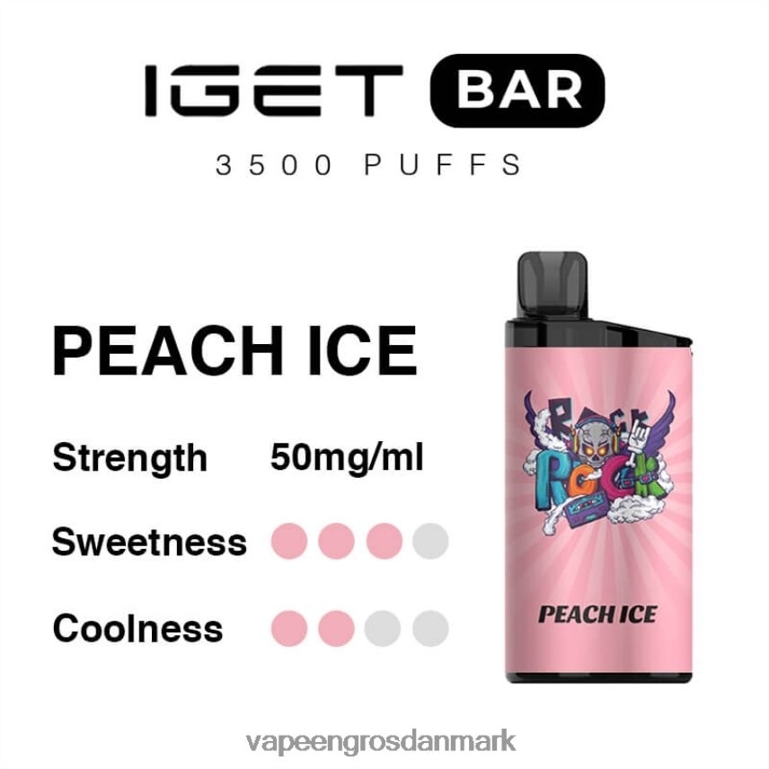 Vape Shops In Denmark fersken is RLD6X95 IGET BAR 3500 5% nikotin
