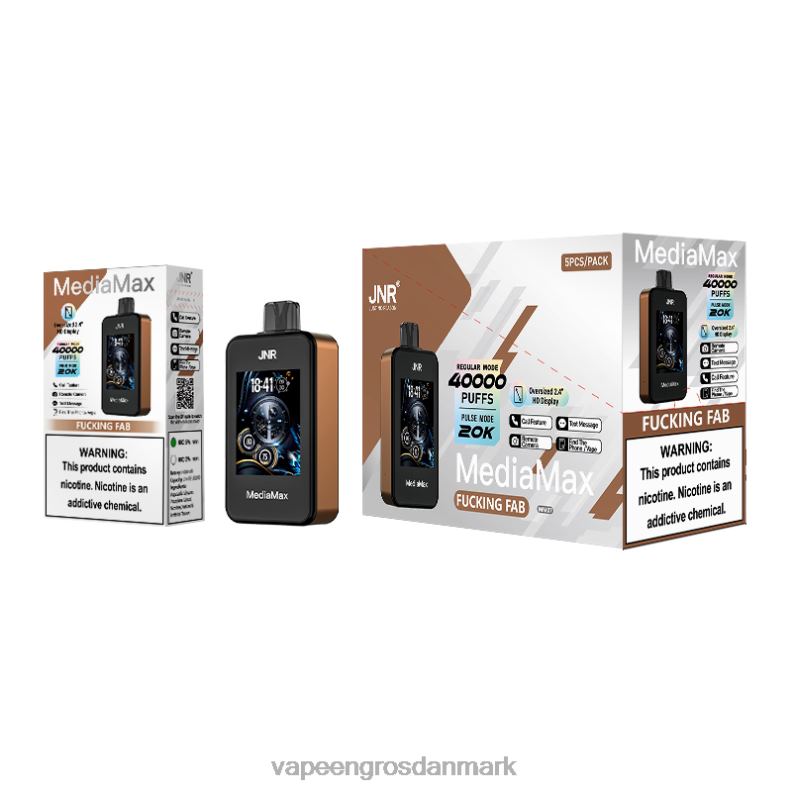 JNR MediaMax 40k pust fucking fed 4DFTT13 Vape Wholesale København